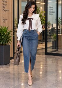 Cute White Ruffled Collar Top