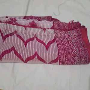 new trendy unused Elegant Designer Saree