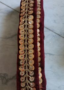 Maron Lace For Dress Saree / Dupatta