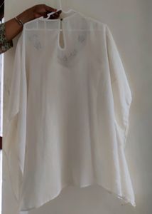 Embroidered Kaftan Top
