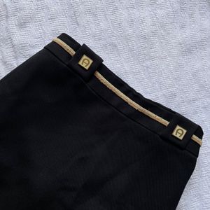 Elegant Black Midi Skirt