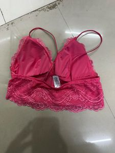 Pink Lace Bralette