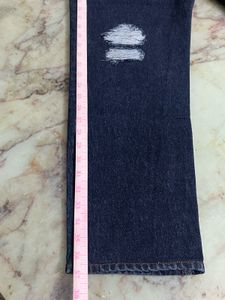 Men's Distressed Dark Wash Jeans
