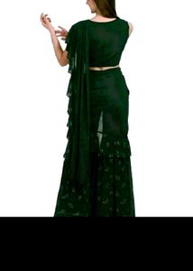 Elegant Green Sharara Set with Dupatta New used on