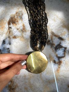 desi vintage Bohemian Beaded Necklace with Pendant