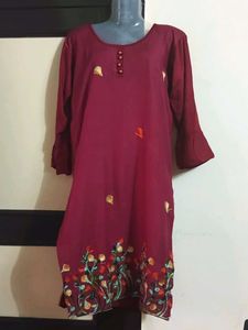 Maroon Tunic Top