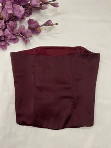 Maroon corset top