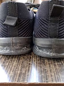 Knit Mesh Upper Black Sneakers Shoes