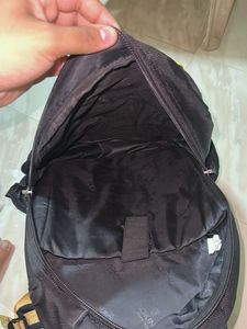 Aoking Black Backpack with Smiley Charm