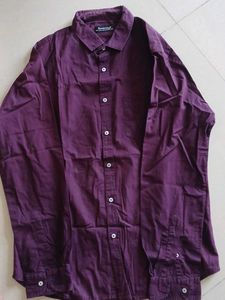 Dennis Lingo Men's Purple Casual Shirt