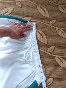 Stylish White &amp; Teal Track Pants