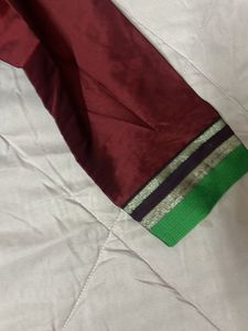 Maroon Silk Lehenga Choli Set
