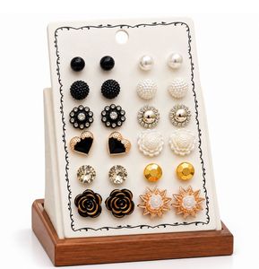 Set of 12 Pairs Stud Earrings