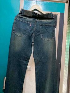 Vintage Dark Wash Straight Leg Jeans