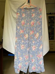 Floral wrap up tie palazzo