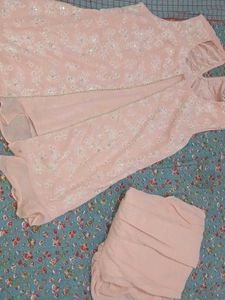 Elegant Pink Embroidered Kurta Set