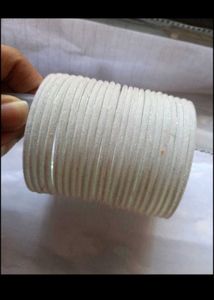 Sparkling White Bangles