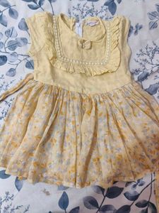 combos yellow 🟡 🟡 dress for baby girl