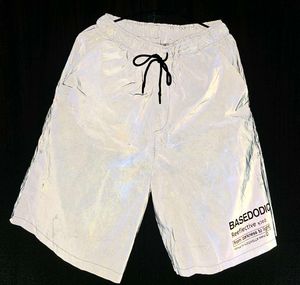 BASEDODICI Reflective Oversized Shorts | Grey
