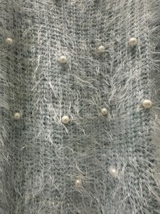 last price Ethereal Pearl Embellished Fuzzy Sweate