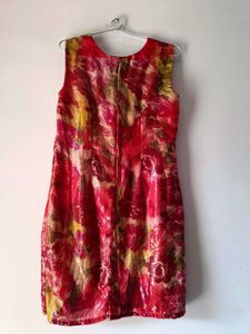 Vibrant Floral Print Sleeveless Dress