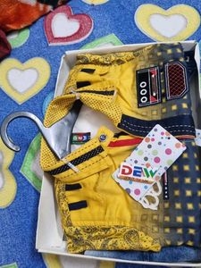 Boys' Yellow Shirt &amp; Jeans Set