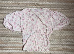 Floral Tie-Front Crop Top