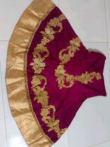 Elegant Embroidered Lehenga Skirt