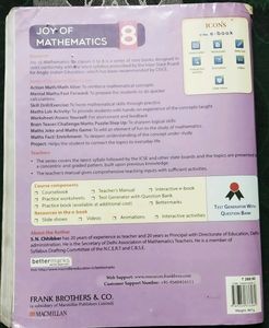 Frank Brothers Joy of Mathematics Practice Exercises Book 8