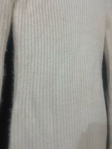 white Cozy Ribbed Knit Mini Dress