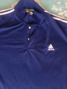 Men's Adidas Navy Blue Polo Shirt