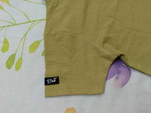 Green Textured T shirt