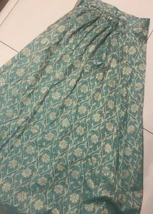gorgeous teal brocade lehenga