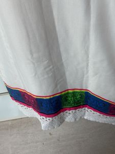 Elegant Off-White Printed Kurta