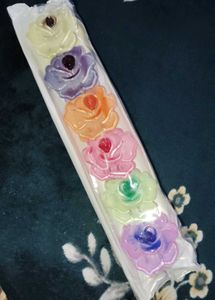 Pack Of 6 Floral Rose Hair Claw Clips