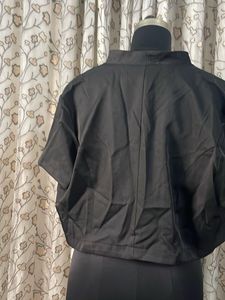 Chic Black Cropped Bolero Jacket