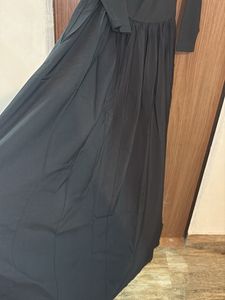 Elegant Black Off-Shoulder Maxi Dress