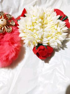 Pink Red Hair Rubberband Combo Set Of 2...🌺
