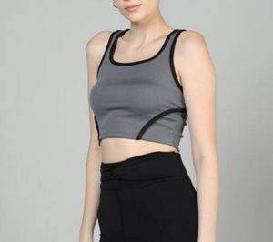 Women's Grey Sports Bra Crop Top