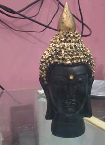 Beautiful Golden And Black Finish Buddha Statue