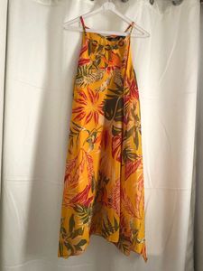 Tropical Print Dress Sleeveless
