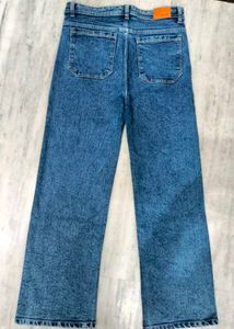 Blue Wash Straight Leg Jeans