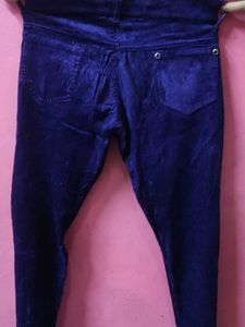 Stylish Purple Velvet Corduroy Jeans