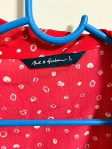 Red Polka Dot Blouse