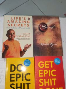 4 Personal Growth Books Set Combo