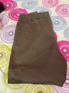Brown Cargo Pants pure cotton