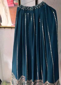 Stunning Rama color Lehenga Choli