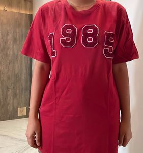 Red "1985" Graphic T-Shirt