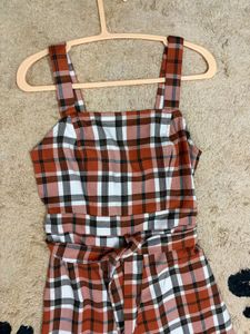 Tartan Check Jumpsuit
