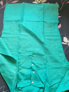 Teal Cotton Kurta